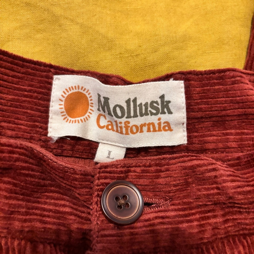 Mollusk brand rust corduroys